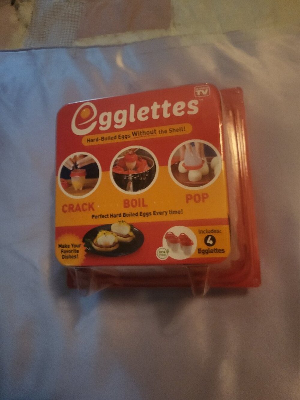 Egglettes - Hard Boil Eggs Without the Shell Kit (new)